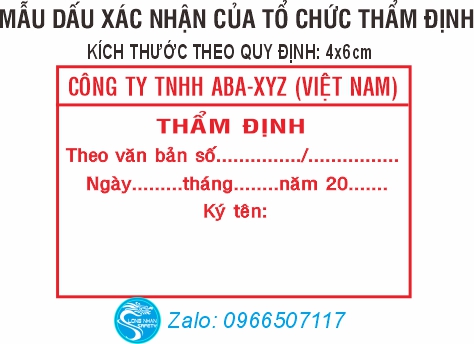 DẤU THẨM ĐỊNH
